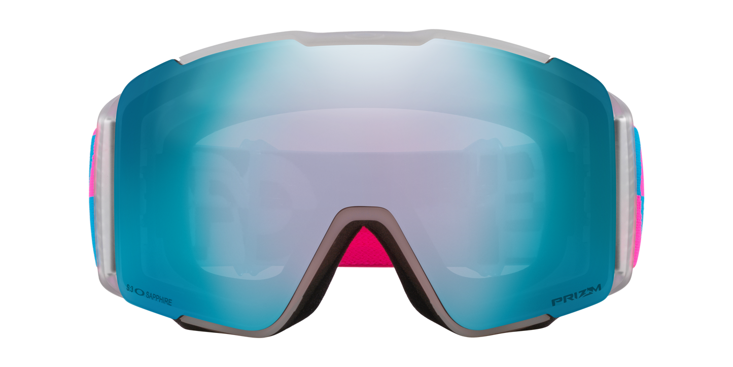  OAKLEY Line Miner Pro L Goggles - Blue Pink Duality W/ Sapphire Iridium