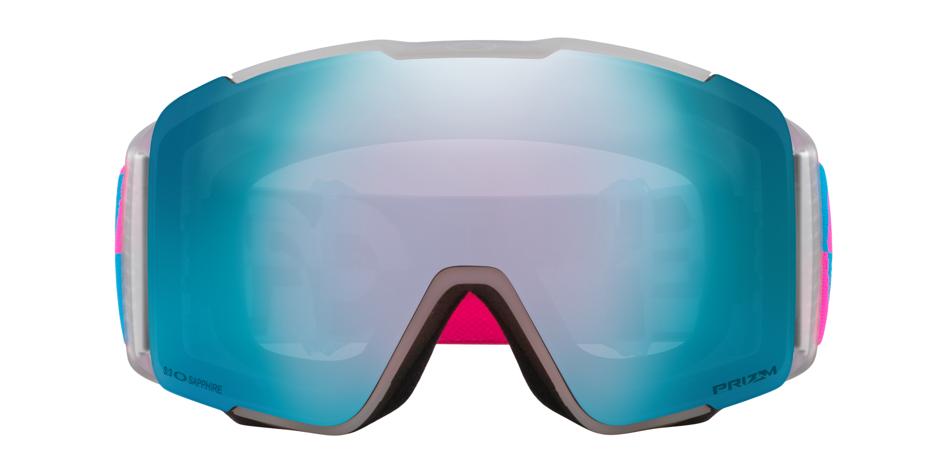  OAKLEY Line Miner Pro L Goggles - Blue Pink Duality W/ Sapphire Iridium