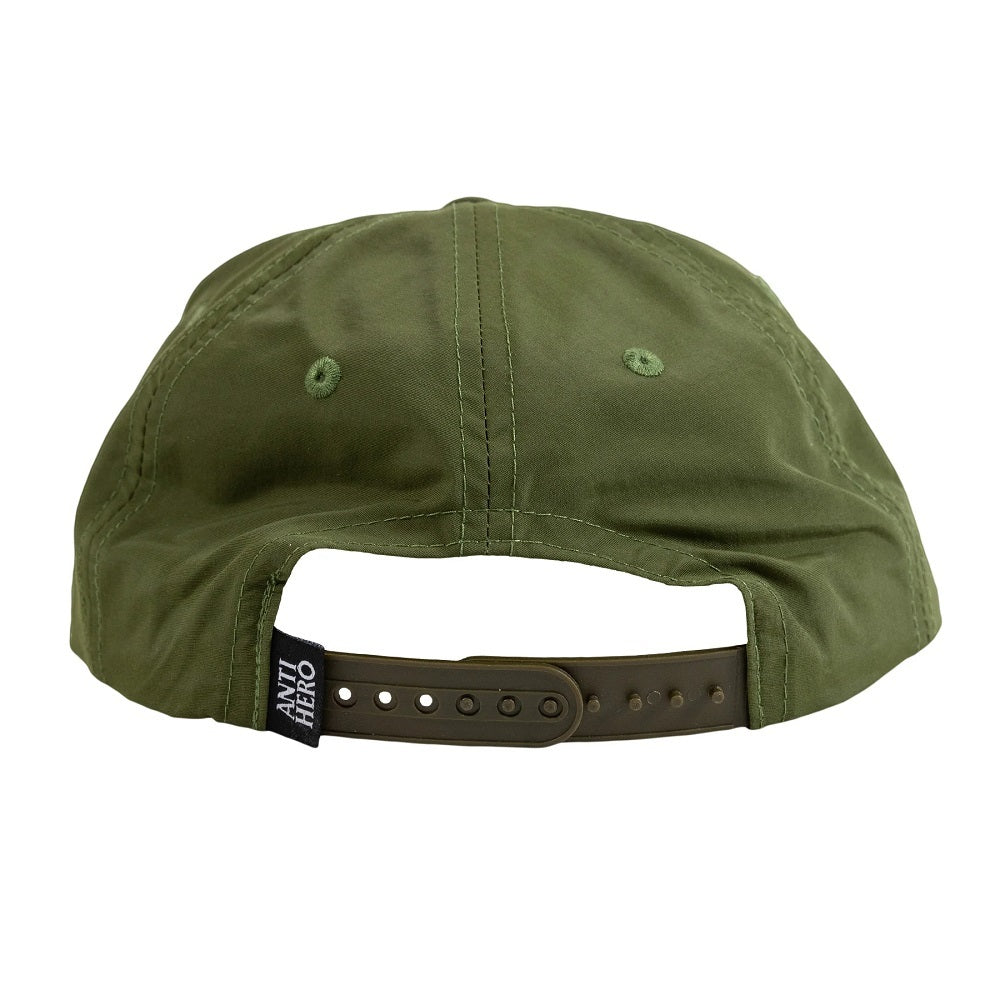  ANTIHERO Basic Eagle Adjustable Cap - Olive/Yellow