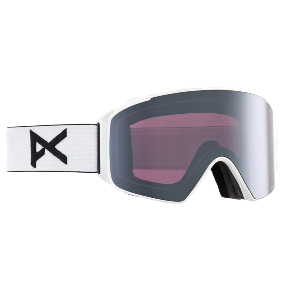  ANON M4S Cylindrical Goggles - White W/ Sunny Onyx