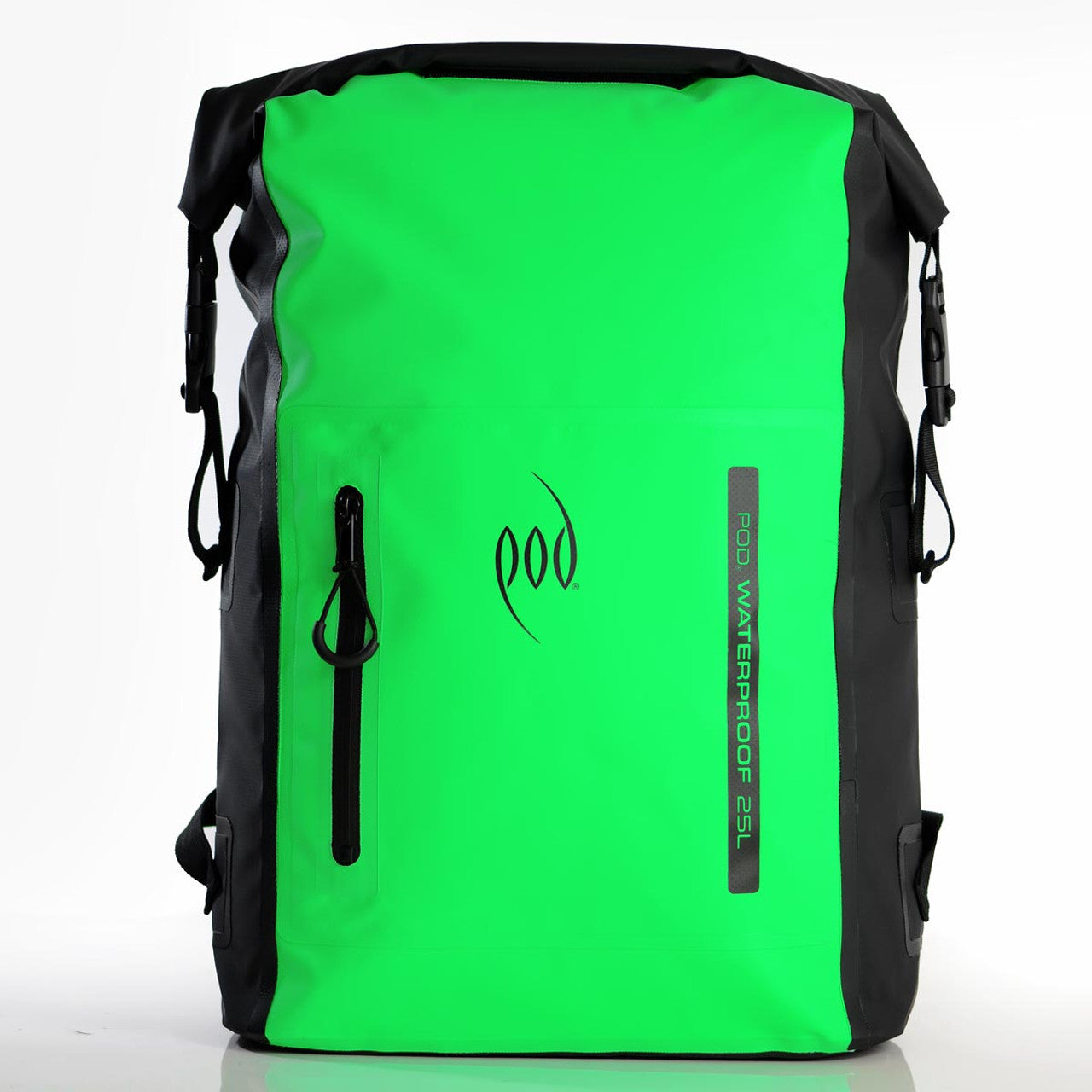  POD Waterproof Backpack 25L Dry Bag - Black/Green