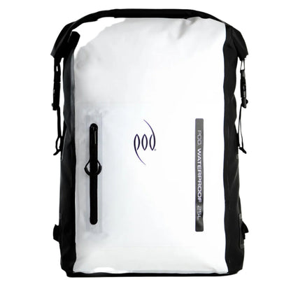  POD Waterproof Backpack 25L Dry Bag - Black/White