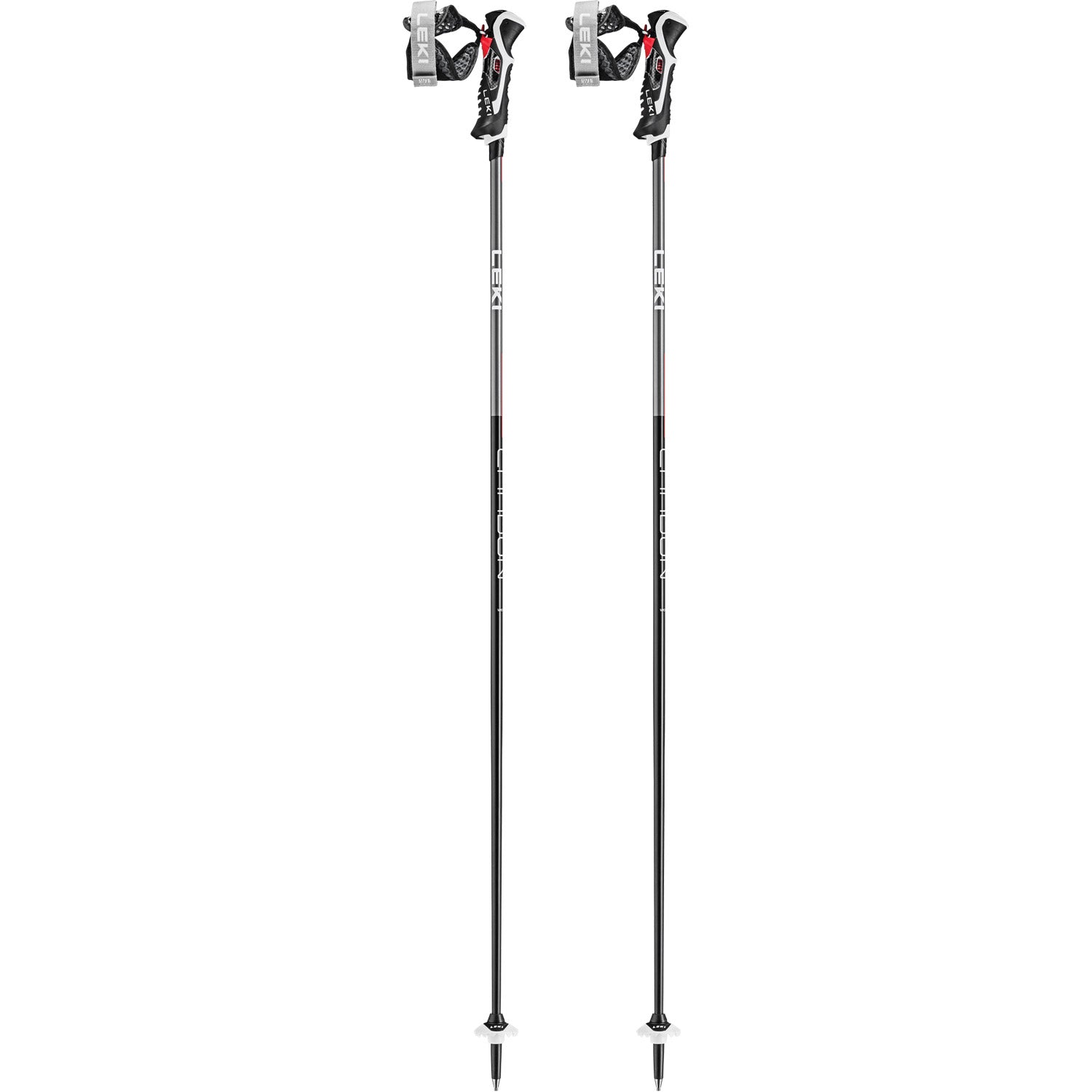  Leki Carbon 14 3D Ski Pole - Black/Dark Anthracite/Bright Red