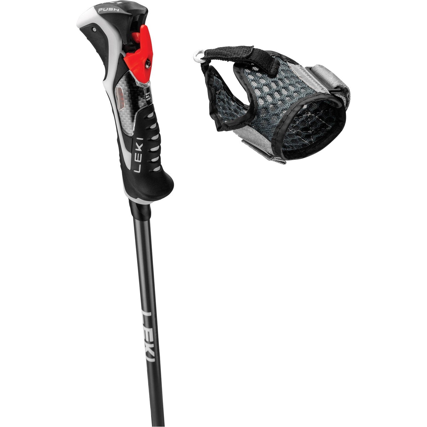  Leki Carbon 14 3D Ski Pole - Black/Dark Anthracite/Bright Red