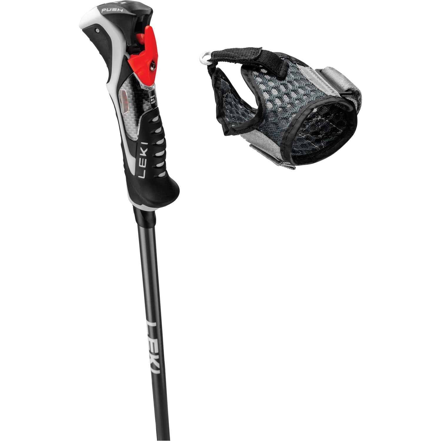  Leki Carbon 14 3D Ski Pole - Black/Dark Anthracite/Bright Red
