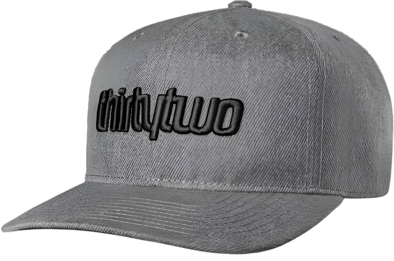  THIRTYTWO Double Snapback Cap - Charcoal/Heather