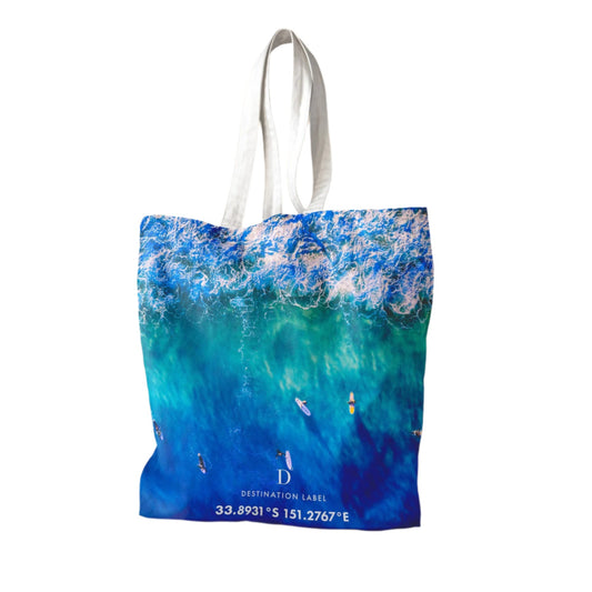  Destination Tote Bag - Blue Boards