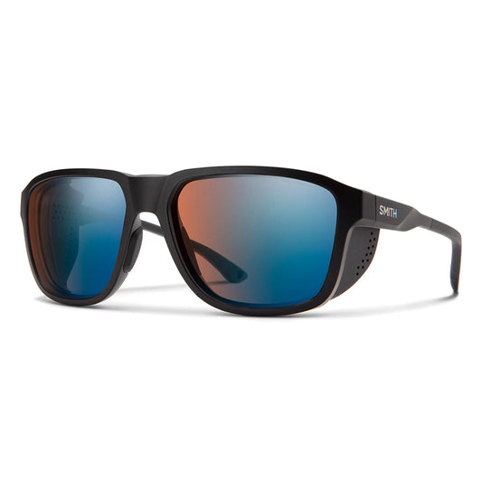  Smith Embark Sunglasses - Matte Black Frame And ChromaPop Glacier Photochromic Copper Blue Mirror Lens
