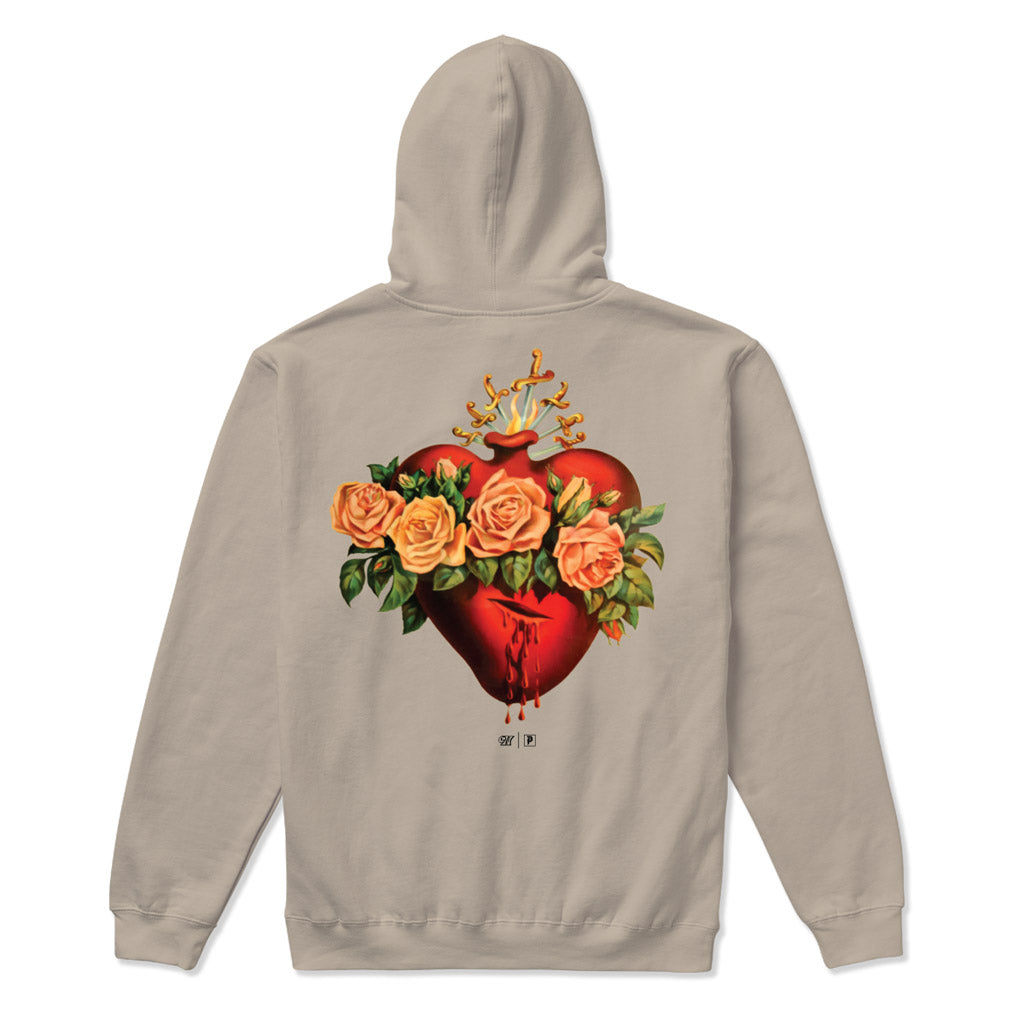  Primitive Heartbreaker Club Sacred Hooded Sweat - Sand