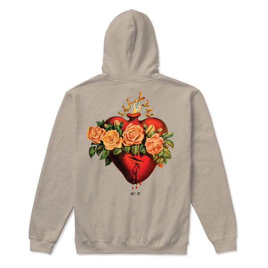  Primitive Heartbreaker Club Sacred Hooded Sweat - Sand