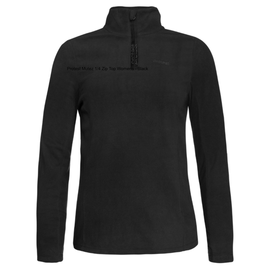  Protest Mutez 1/4 Zip Top Womens - Black