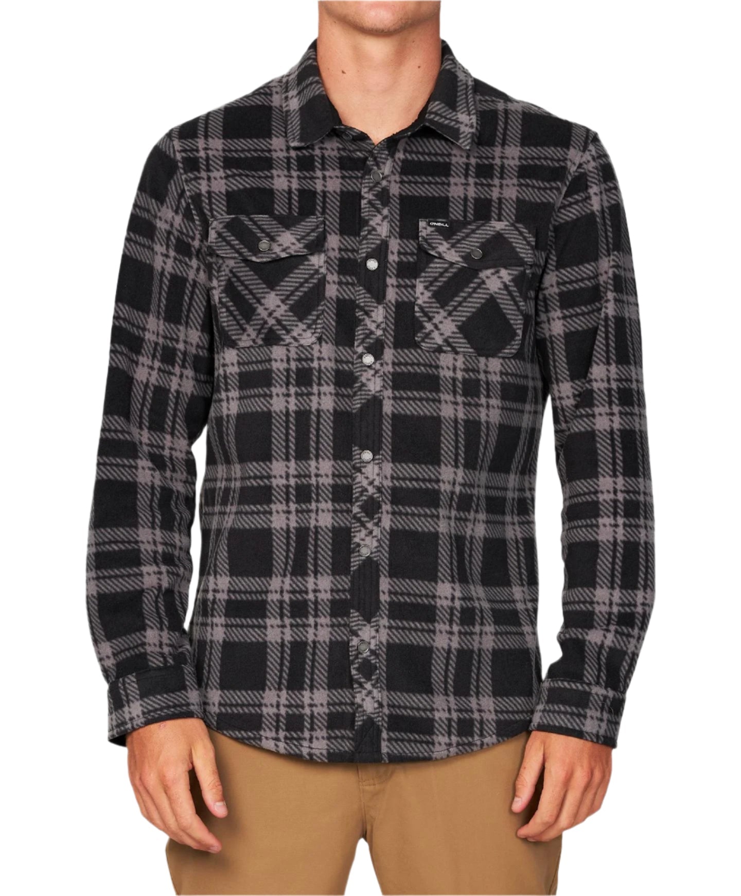  Oneill Glacier Plaid Mens - Black
