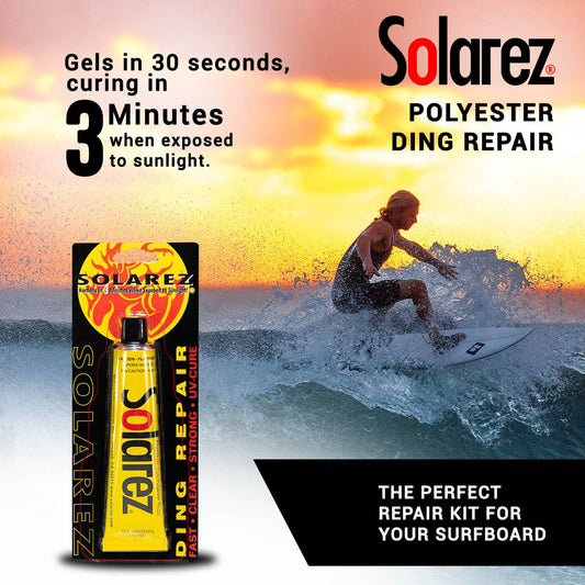  SOLAREZ Polyester UV Cure Resin Surfboard Ding Repair - 0.5oz