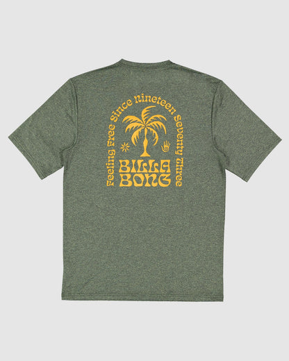  Billabong Big Wave Shazza LF SS Rashshirt - Military Heather