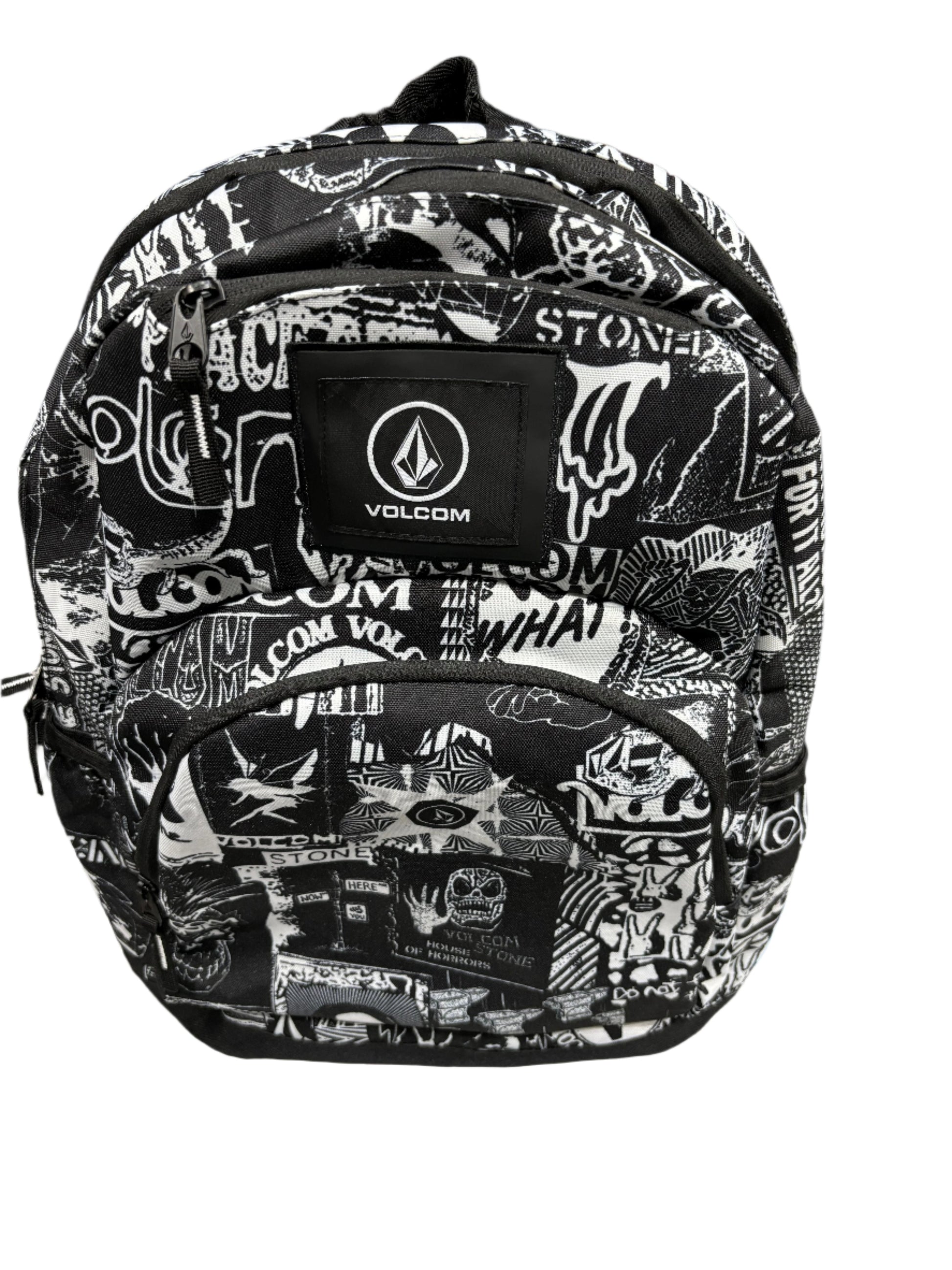  VOLCOM Stone Attack Backpack - Black/White