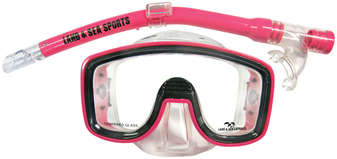  Land & Sea Lagoon Mask And Snorkel Set - Pink